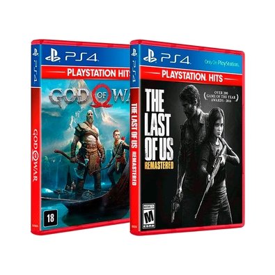 Kit Jogo The Last of Us Remastered Hits + God of War Hits PS4