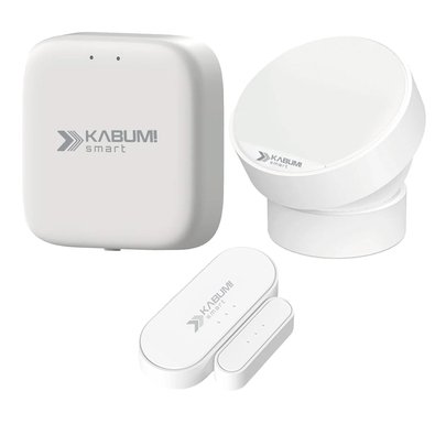 Kit sensoriamento + Zigbee - HUB Gateway Zigbee KaBuM! Smart + Sensor de Abertura KABUM! smart Percepta + Sensor de Movimento KABUM! smart Percepta