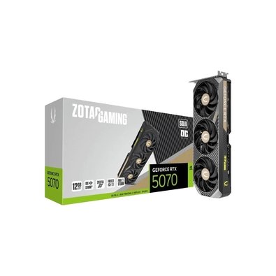 Placa de Vídeo Nvidia Zotac RTX 5070 12GB GAMING SOLID OC GDDR7 192BITS ZOTAC ZT-B50700J-10P