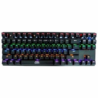 Teclado Gamer Oex Game Spectrum Reloaded, LED, Switch Outemu Blue, ABNT2 - TC 602