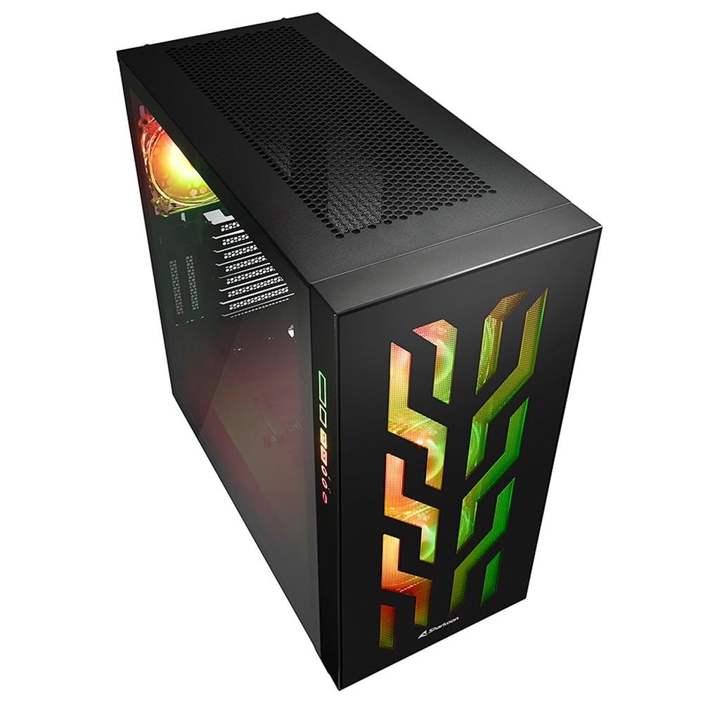 Gabinete Sharkoon Elite Shark Ca T Full Tower Rgb Fan Lateral