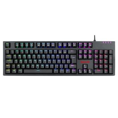 Teclado Óptico-Mecânico Gamer Redragon AMSA, RGB, Switch Redragon V-Optical MK1 Blue, ABNT2 - K592RGB-PRO