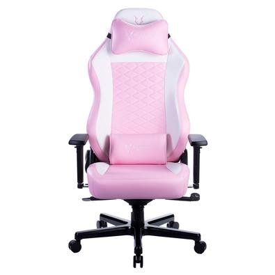 Cadeira Gamer Husky Gaming Blizzard 900 S.E., Rosa e Branco, Com Almofadas, Reclinável com Sistema Frog, Descanso de Braço 3D - HGMA092