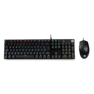 Kit Gamer Hp Memb GM300 Teclado + Mouse, USB, Preto - 8SP25AA