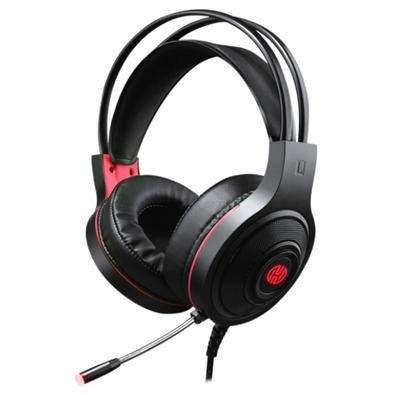 Headset Gamer Hoopson, LED Vermelho, USB, Microfone LED, Driver 40MM, Preto - F-101 - VM