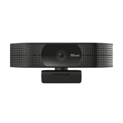 Webcam Trust TW-350 Ultra HD 4K, 3840x2160p, 30 FPS, USB, Microfones Duplos, Visão de 74° - 24422