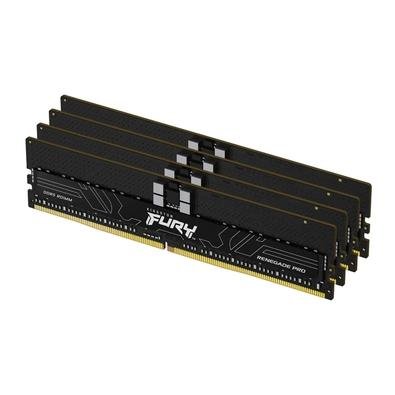 Memória para Servidor Kingston Fury Renegade Pro, 64GB (4x16GB), 4800MHz, DDR5, ECC Reg CL36, PnP, Preto - KF548R36RBK4-64