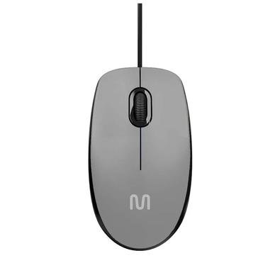 Mouse Multi MF400, 1200DPI, USB, 3 Botões, Cinza - MO387