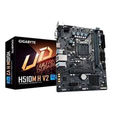 Placa-Mãe Gigabyte H510M H V2, Intel LGA 1200, 10ª E 11ª Geração, mATX, DDR4 - H510M H V2