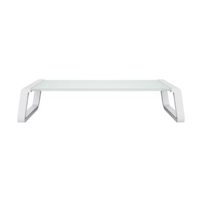 Suporte Fixo para Monitor Trust Monta, em Vidro Temperado, Branco - 25351