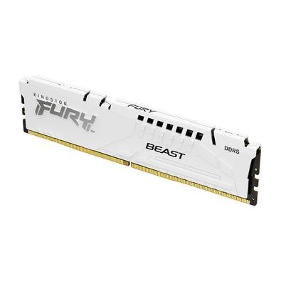 Memória RAM Kingston Fury Beast Expo, 32GB, 6400MT/s DDR5, DIMM, CL32, Branco - KF564C32BWE-32