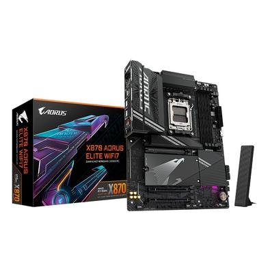 Placa Mãe Gigabyte X870 AORUS ELITE WIFI7, AMD AM5, ATX, DDR5, LED RGB, Bluetooth, Wi-Fi 7 - X870 A ELITE WIFI7