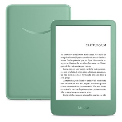 Kindle Amazon Modelo 2024 6", 16GB, Tela Antirreflexo, Luz frontal Ajustável, Bateria de longa duração, Verde - B0CP31QS6R