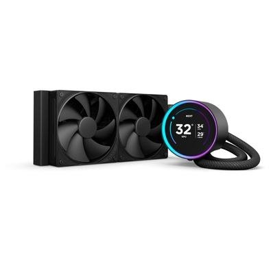 Water Cooler NZXT Kraken Elite AIO V2, 240mm, LCD IPS, Intel e AMD, Preto - RL-KN24E-B2