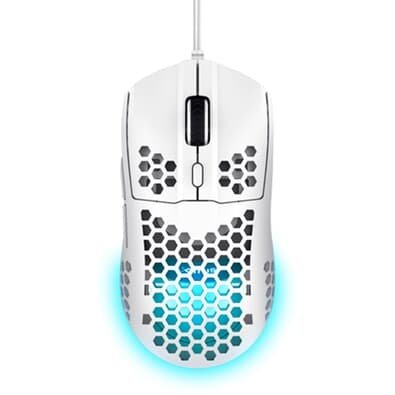 Mouse Gamer Trust Gaming GXT 928W Helox, 6400 DPI, Optical, USB-A, UltraLeve, Branco - 25389