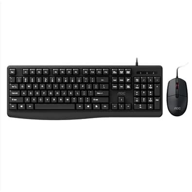 Kit Teclado e Mouse AOC KM170, USB, ABNT2, Preto, W2CH7TSNH