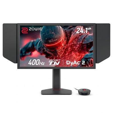 Monitor Gamer ZOWIE 24.1", Full HD, 400Hz, 1ms, Fast TN, DyAc 2, DisplayPort e HDMI, Altura Ajustável, Preto - XL2566X+
