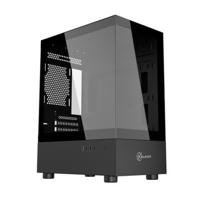 Gabinete Gamer Kalkan Avalon Pro, Mid Tower, Lateral em Vidro, Preto - KLK00037