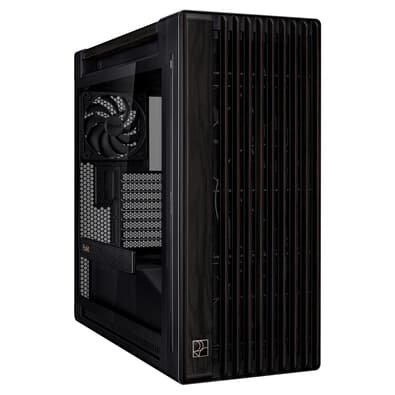 Gabinete ASUS PROART WOOD EDITION PA602, Mid Tower, E-ATX, Lateral em Vidro Temperado, Preto - 90DC00J0-B00010