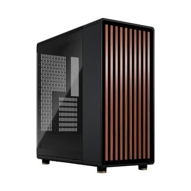 Gabinete Gamer Fractal Design North Charcoal Black, Mid Tower, ATX, Lateral em Vidro, Tinted Glass, Preto - FD-C-NOR1C-02