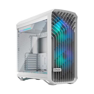 Gabinete Gamer Fractal Design Torrent RBG, E-ATX, Mid Tower, Lateral em Vidro, Branco - FD-C-TOR1A-07