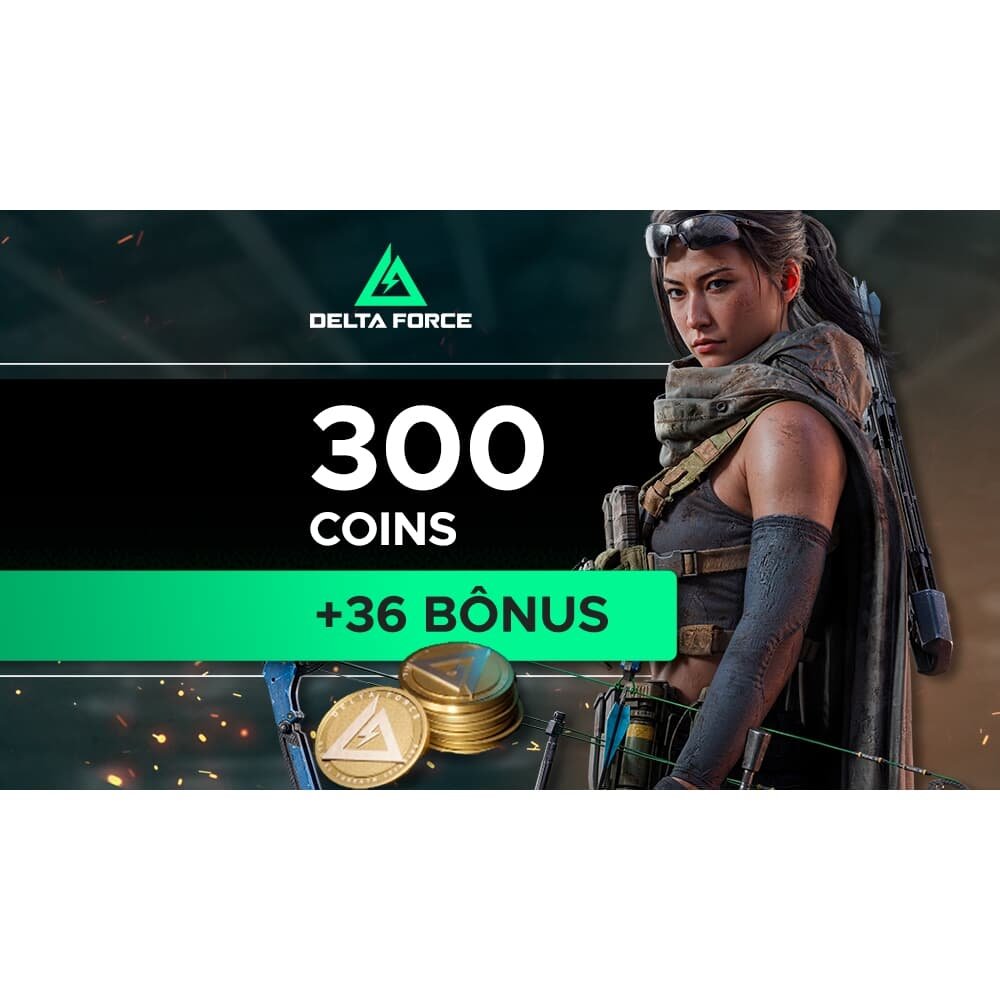 Delta Force - 300 Delta Coins + Bônus de 36