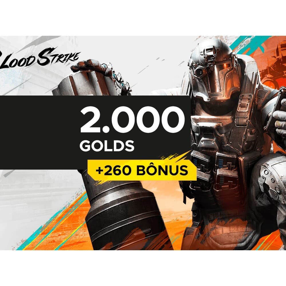 Blood Strike - 2.000 Golds + 260 de Bônus