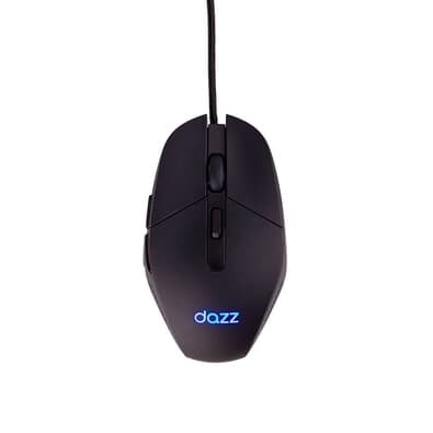 Mouse Gamer Dazz GMO1001, LED, 3600DPI Ajustável, 06 Botões, 125Hz, Preto, - 62000179