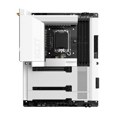 Placa Mãe Gaming NZXT N9 Z890, Intel Z890, LGA 1851, ATX, DDR5, com Wi-Fi e Cover, Branca - N9-Z89XT-W1