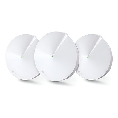 Roteador TP-Link Deco M5, Gigabit Ethernet, AC1300, 10/100/1000MBbs, Dual Band 2.4/5GHz, 4 Antenas, Branco - 3 Unidades