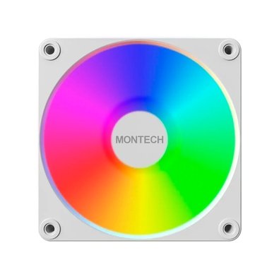 Ventoinha Montech GF120R V2, ARGB, Reverse, 120mm, Branco - GF120RV2ARGBW