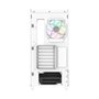 Gabinete Gamer Thermaltake View 290 TG ARGB, Mid-Tower, Vidro Temperado Curvo, 3x FANs ARGB, Snow - CA-11G-00M6WN-00