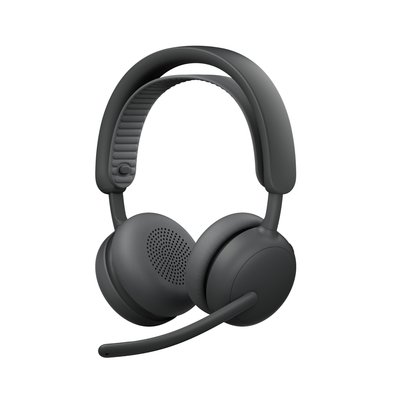 Headset Sem Fio Logitech Zone Wireless 2 ES com Microfone Flip-to-mute, Cancelamento de ruído, Conexão Bluetooth, Grafite - 981-001504