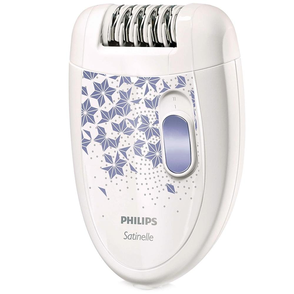 Depilador Philips Satinelle, Bivolt, Branco e Roxo - HP6423/31 Depilador Philips Satinelle, Bivolt, Branco e Roxo - HP6423/31
