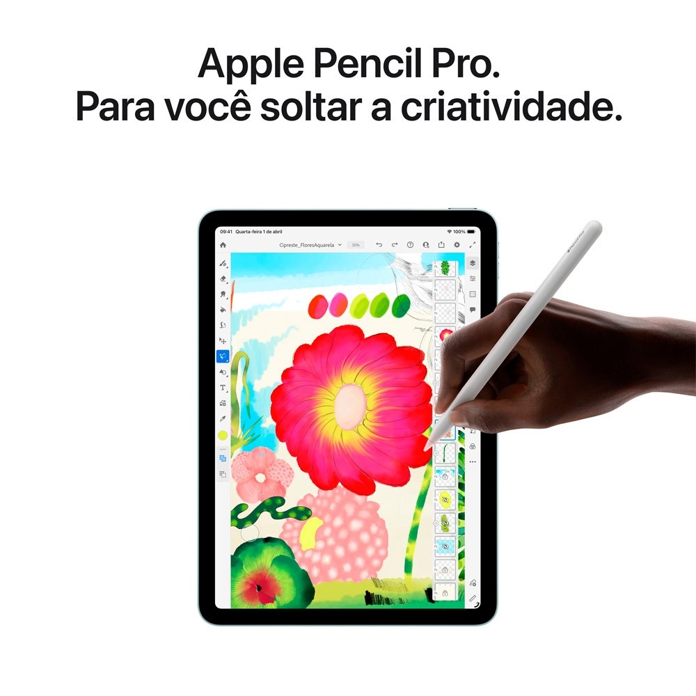 iPad Air Apple M4 128GB Roxo | KaBuM!