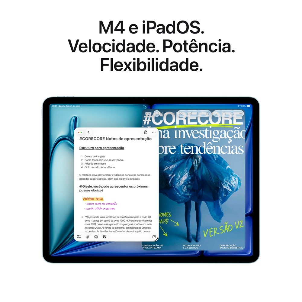 iPad Air Apple M4 128GB Roxo | KaBuM!