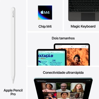 iPad Air Apple M4 128GB Roxo | KaBuM!