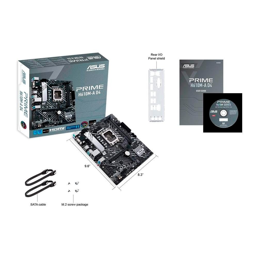 Combo Intel i5-12400F + ASUS Prime H610M-A D4