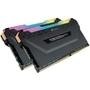 Memória Corsair Vengeance RGB Pro, 32GB (2x16GB), 3200Hz, DDR4, CL16, Preto - CMW32GX4M2C3200C16