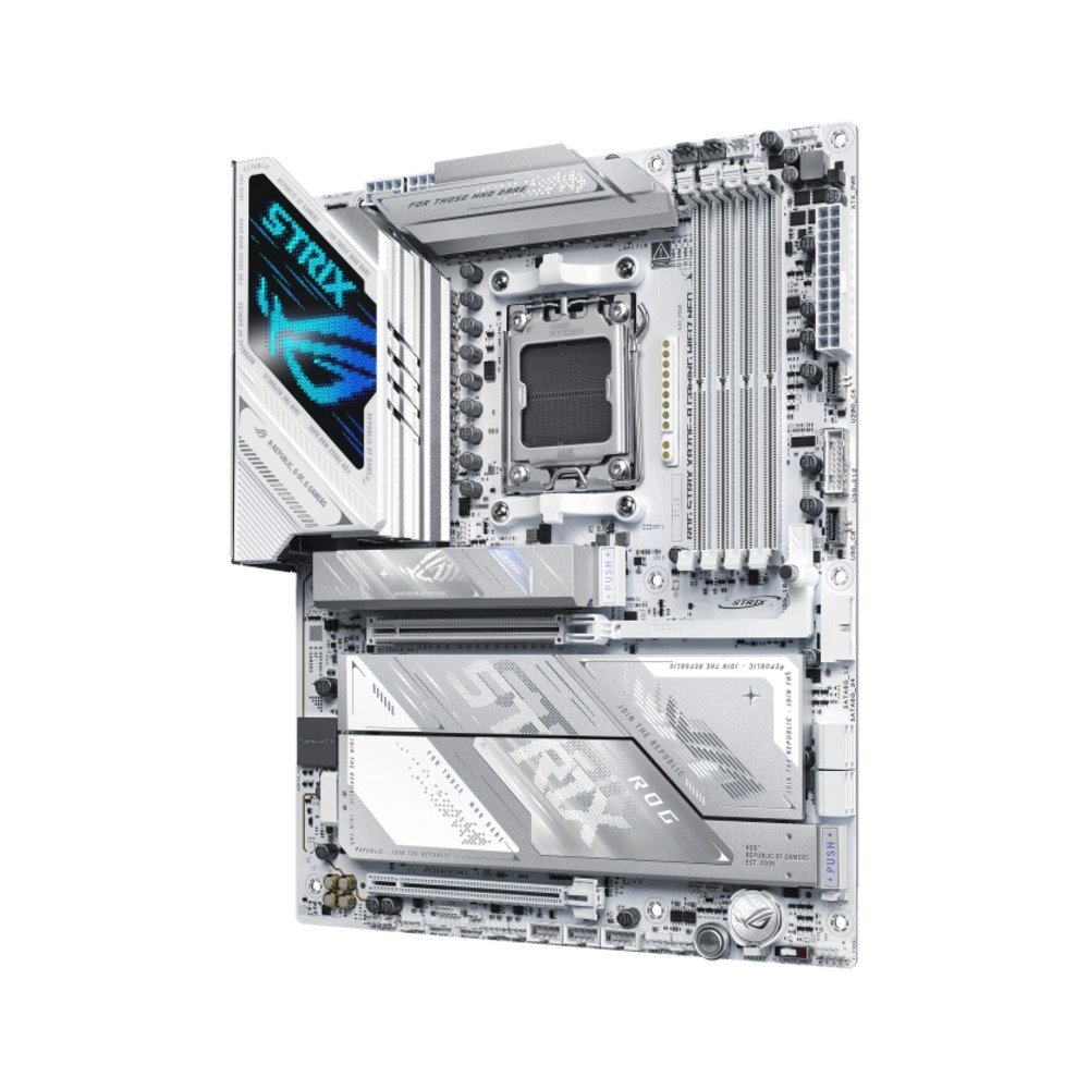 Placa Mãe ASUS ROG STRIX X870E-A GAMING WIFI7 NEO, AMD AM5, ATX, DDR5, Wi-fi 7, Branco - 90MB1P30-M0EAY0