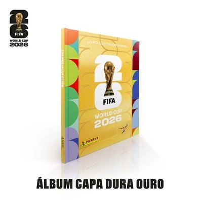 Álbum de Figurinhas Capa Dura Ouro Copa do Mundo FIFA 2026 EUA Panini - Pré-Venda