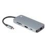 HUB USB 5+ 7x1 UBS 3.0 Leitor de Cartões SD/Micro SD, HDMI, RJ45, USB-C - 018-7453