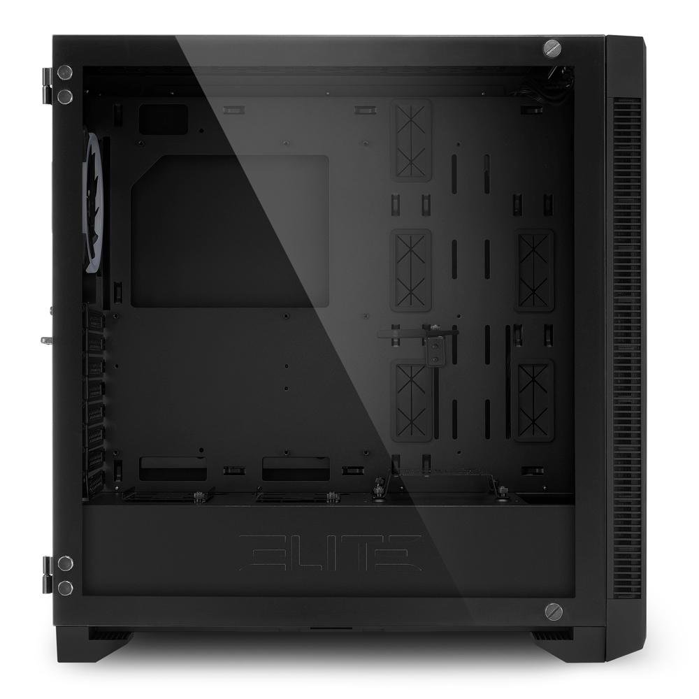 Gabinete Gamer Sharkoon Elite Shark CA200M, ATX, RGB, com FAN, Lateral Vidro Gabinete Gamer Sharkoon Elite Shark CA200M, ATX, RGB, com FAN, Lateral Vidro