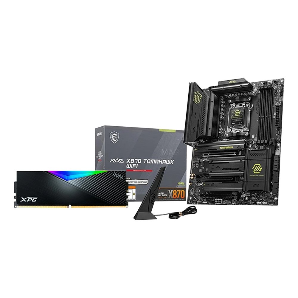 Combo MSI X870 Tomahawk + 32GB RAM XPG | KaBuM!