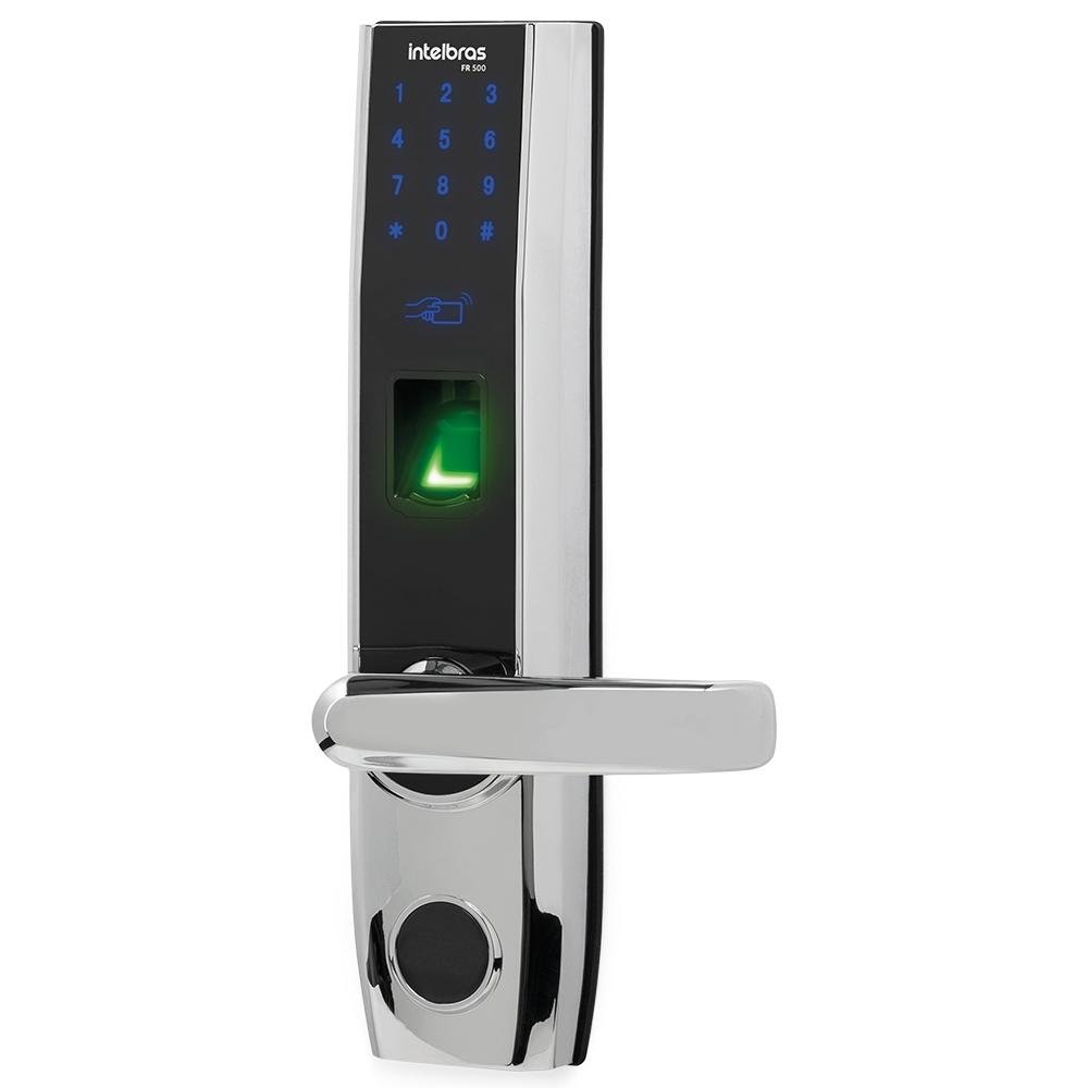Fechadura Digital Intelbras FR 500 D, com App Bluetooth, Abertura para Direita - 4670500 Fechadura Digital Intelbras FR 500 D, com App Bluetooth, Abertura para Direita - 4670500