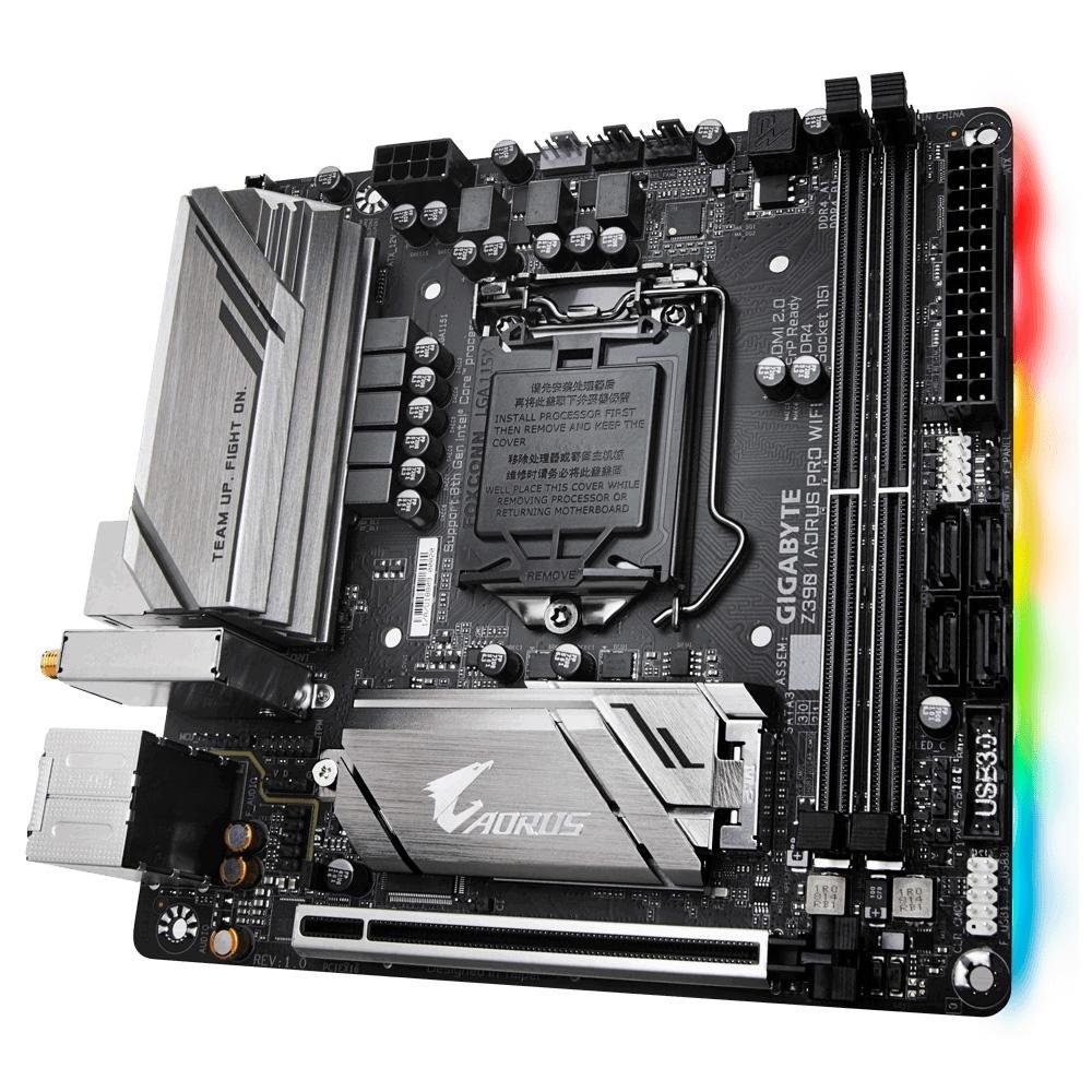 マザーボード GIGABYTE Z390 I AORUS PRO WIFI Mini-ITX Placa Mãe Gigabyte Aorus Z390 I Aorus Pro Wi-Fi, Intel LGA 1151
