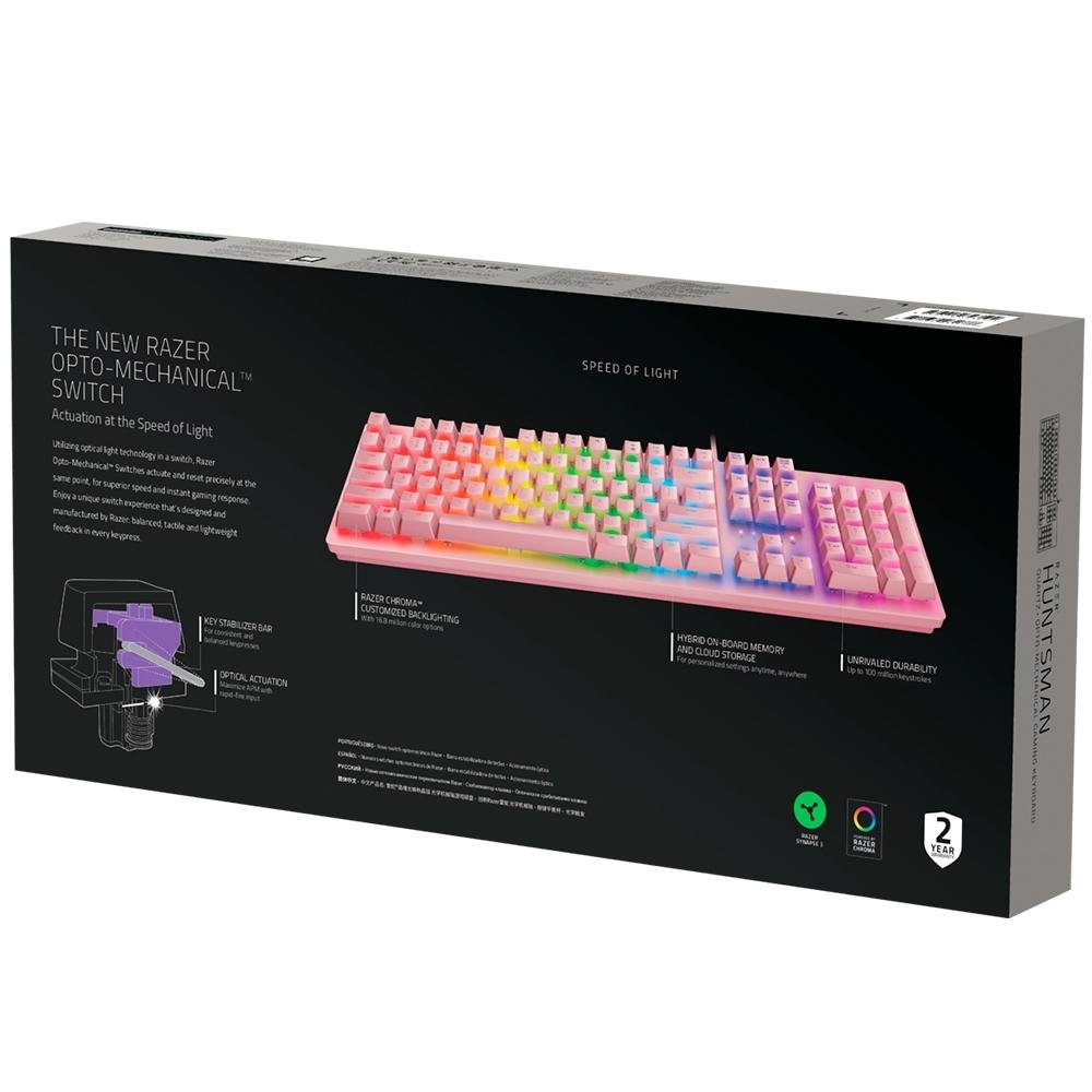 Teclado Óptico-Mecânico Gamer Razer Huntsman, Chroma, Razer Switch