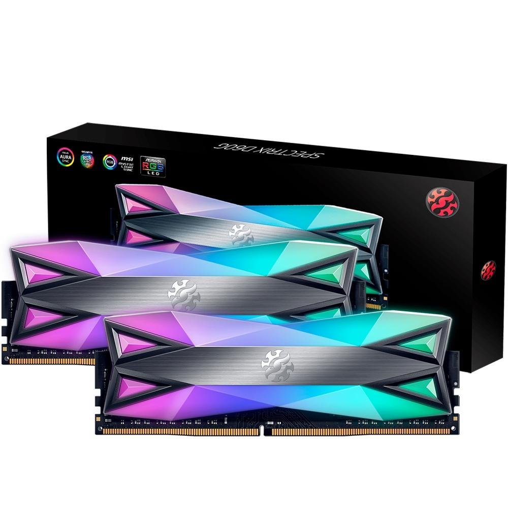 DDR4 3600 8GBx2枚ADATA XPG SPECTRIX D60G Memória XPG Spectrix D60G RGB 16GB (2x8GB), 3600MHz, DDR4, CL17