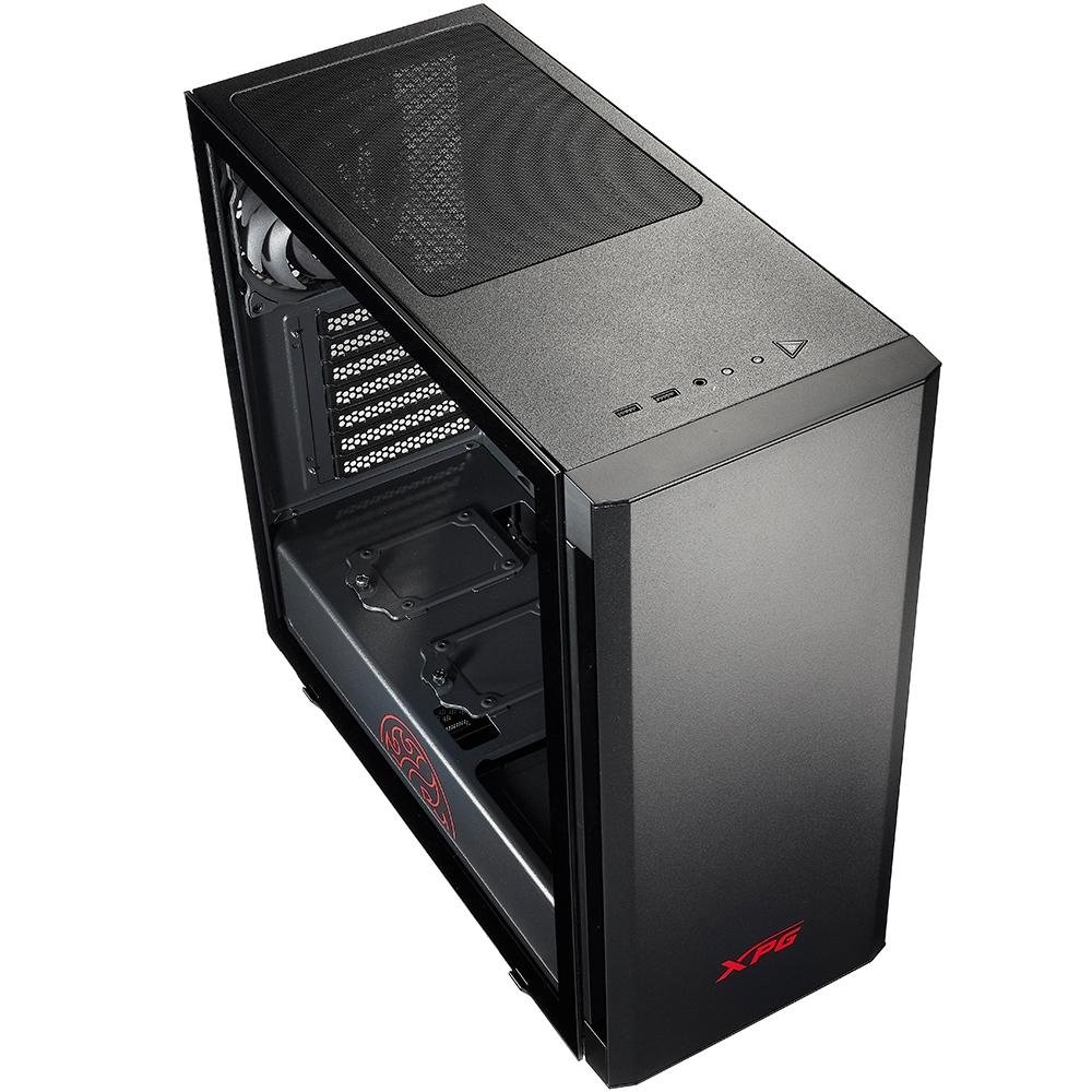 Gabinete Gamer XPG Invader, Mid Tower, ARGB, com FAN, Lateral em Vidro, Preto - 15260044 Gabinete Gamer XPG Invader, Mid Tower, ARGB, com FAN, Lateral em Vidro, Preto - 15260044