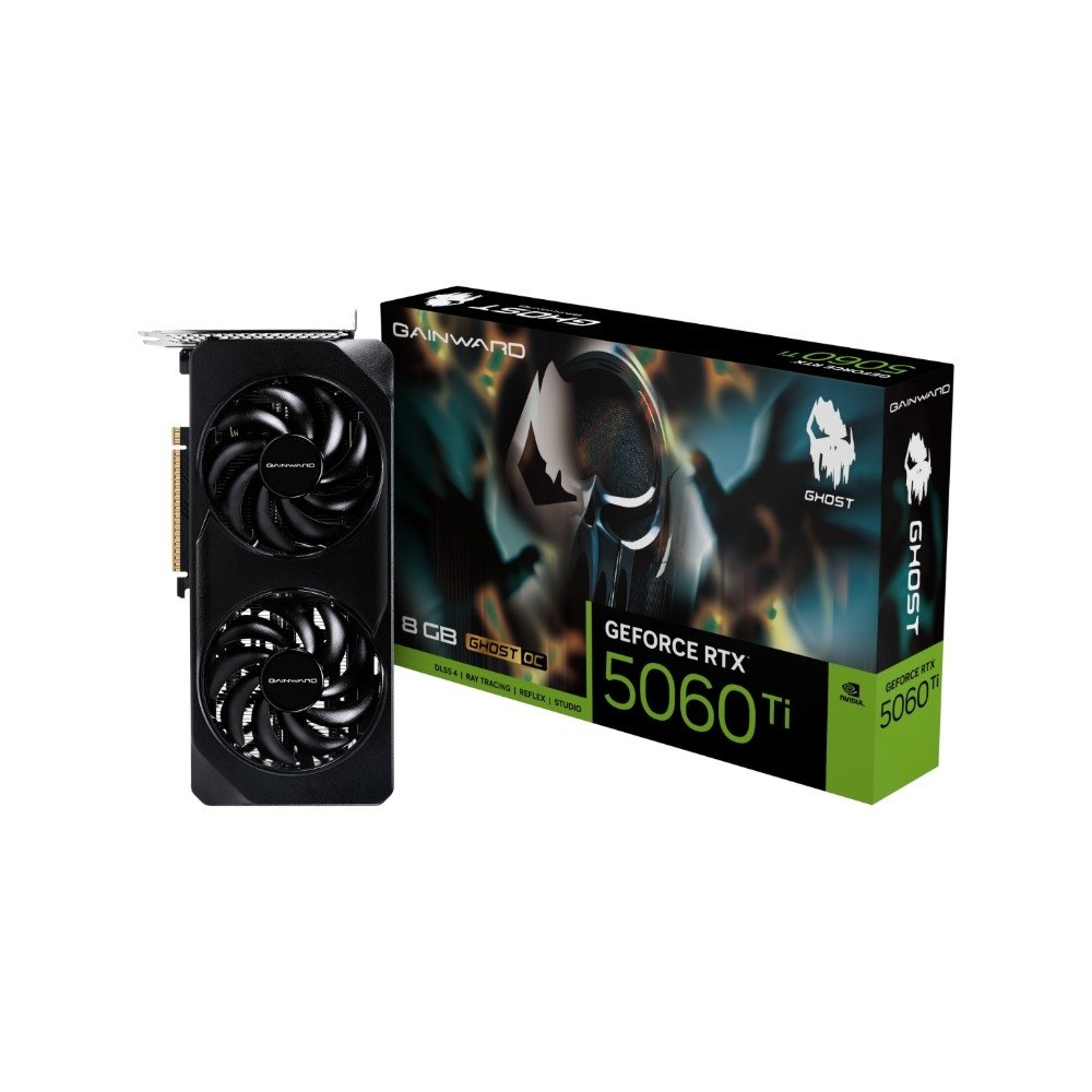 Placa de Vídeo Nvidia Gainward RTX 5060TI 8GB GHOST OC GDDR7 128BITS GAINWARD NE7506TT19P1-GB2062B